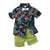 Two-piece boy short sleeve printed shirt - Enfance-Heureuse