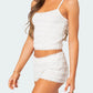Lace Detail Cami and Shorts Set - Enfance-Heureuse