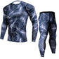 Mens Camouflage Pants & T Shirt Sets Fashion Crossfit T-shirt Compression Brand Clothing Joggers Men Casual Leggings - Enfance-Heureuse