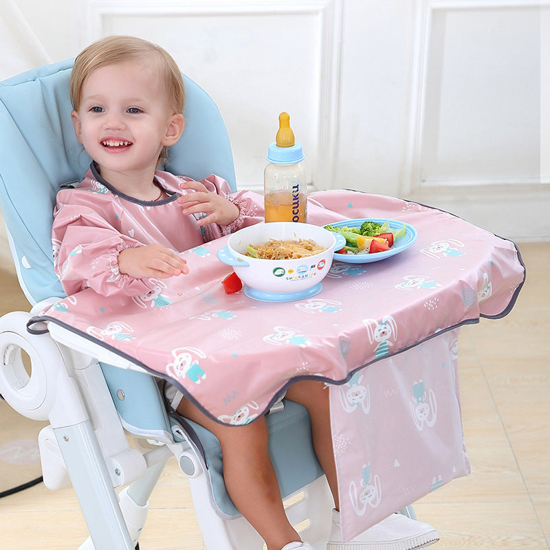 Baby Eating Dining Chair Bib Cover Anti-Dirty Feeding Clothing Gown - Enfance-Heureuse