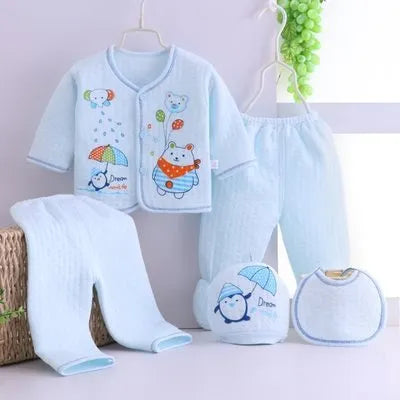 Sous-vêtements bébé cinq pièces vêtements chauds - Enfance-Heureuse