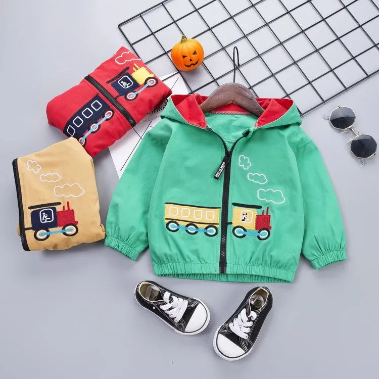 Cartoon train jacket - Enfance-Heureuse