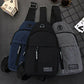 Mens Sling Bag Cross Body Handbag Chest Bag Shoulder Pack Sports Travel Backpack Black - Enfance-Heureuse
