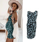 Leopard Dress Summer Sleeveless Pregnant Women - Enfance-Heureuse