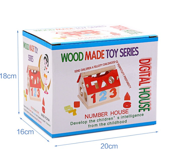 Children's Digital House Wisdom House Cute Digital Pairs Early Learning Educational Toys - Enfance-Heureuse