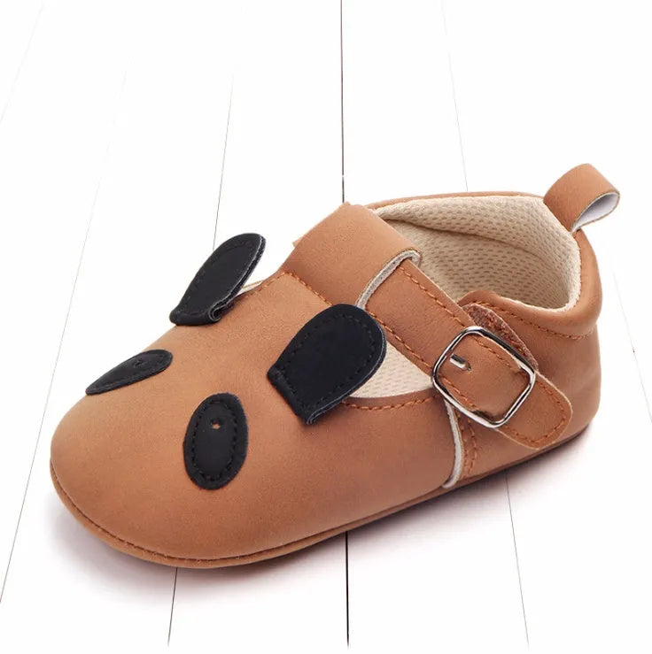 Spring and autumn cartoon animal baby shoes matte leather non-slip soft bottom baby shoes wholesale 0884 - Enfance-Heureuse