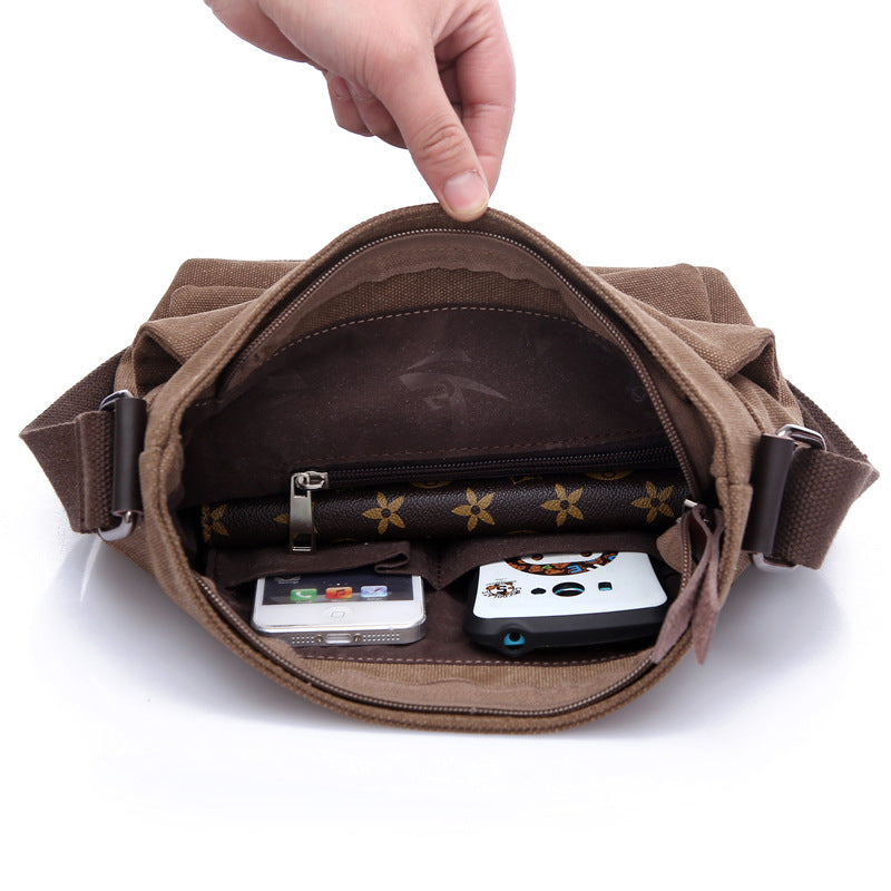 On behalf of a factory direct casual canvas satchel, wind outdoor men shoulder bags wholesale - Enfance-Heureuse