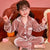 Children's Gold Velvet Solid Color Pajamas Set - Enfance-Heureuse
