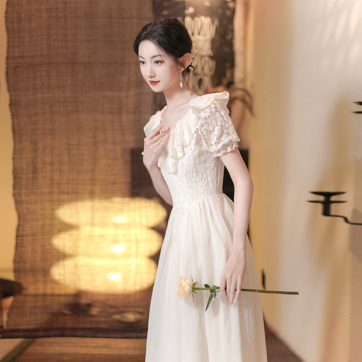 Summer Women's French Court Style Princess On The Run Dress - Enfance-Heureuse