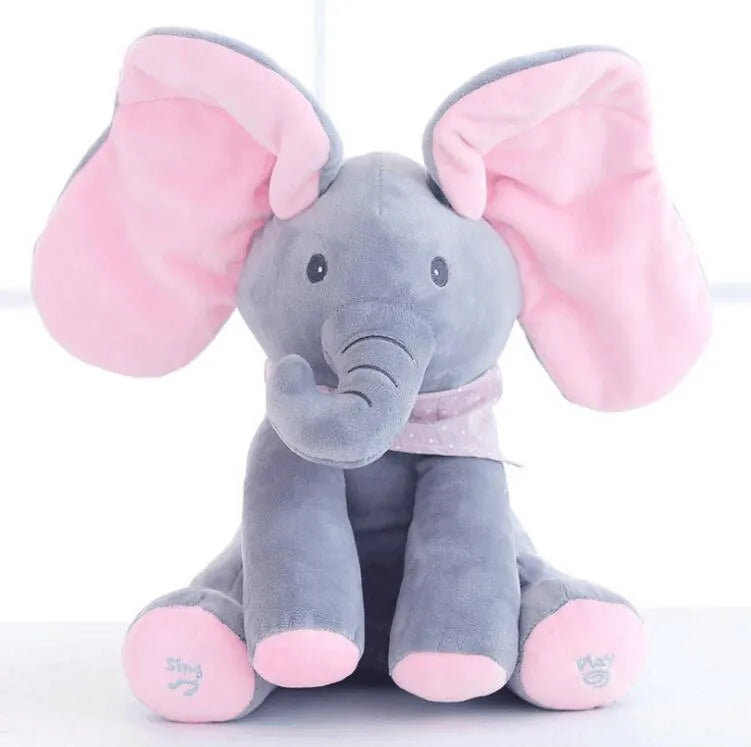 Peek-UN-Boo D'éléphants Interactifs En Peluche Jouet - Enfance-Heureuse