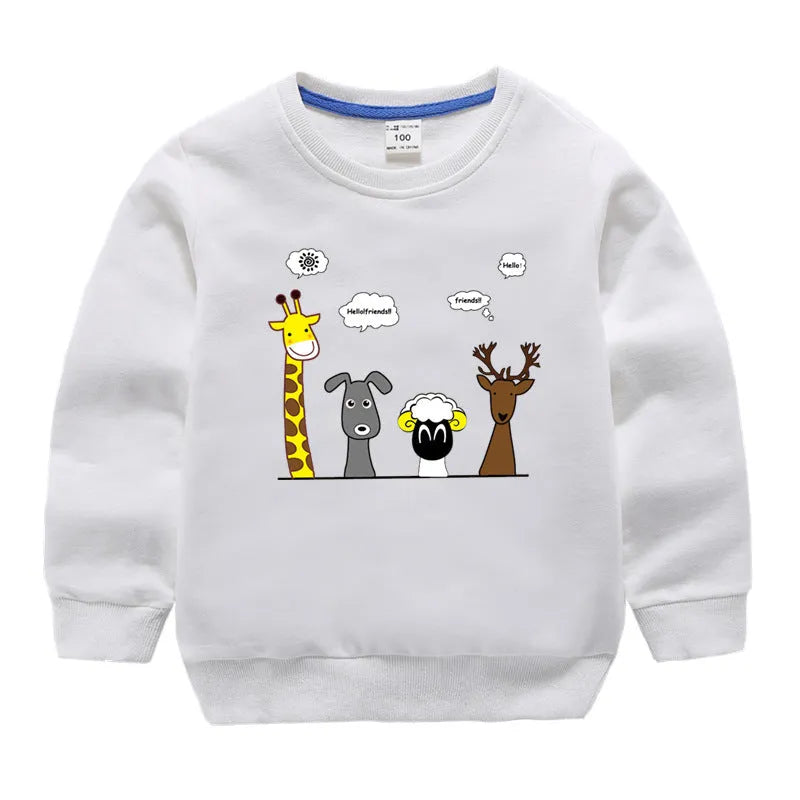 Spring and Autumn Long Sleeve Sweatshirt Baby Cotton Top - Enfance-Heureuse