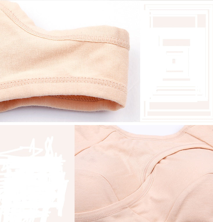 Soutien-gorge de sport en coton anti-expansion, anti-affaissement et ajustement des fronces