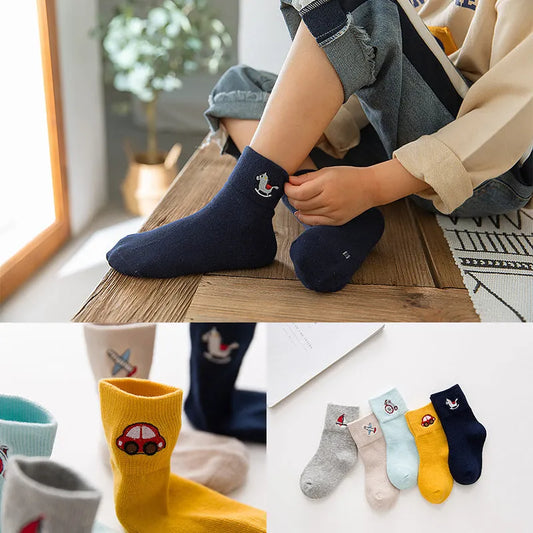 New products children's socks combed cotton bow - Enfance-Heureuse