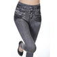 High Waisted Jeggings - Denim Leggings - Enfance-Heureuse