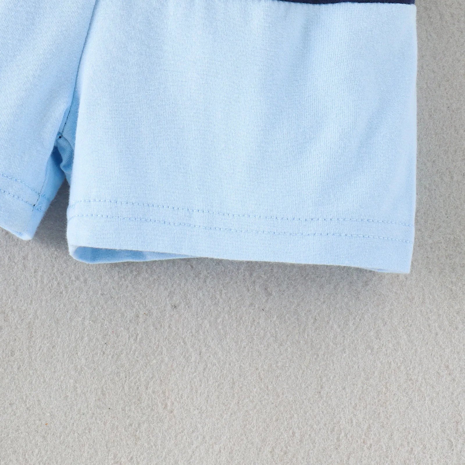 Spring And Summer Boys' Multicolor Stitching Round Neck Short-sleeved - Enfance-Heureuse