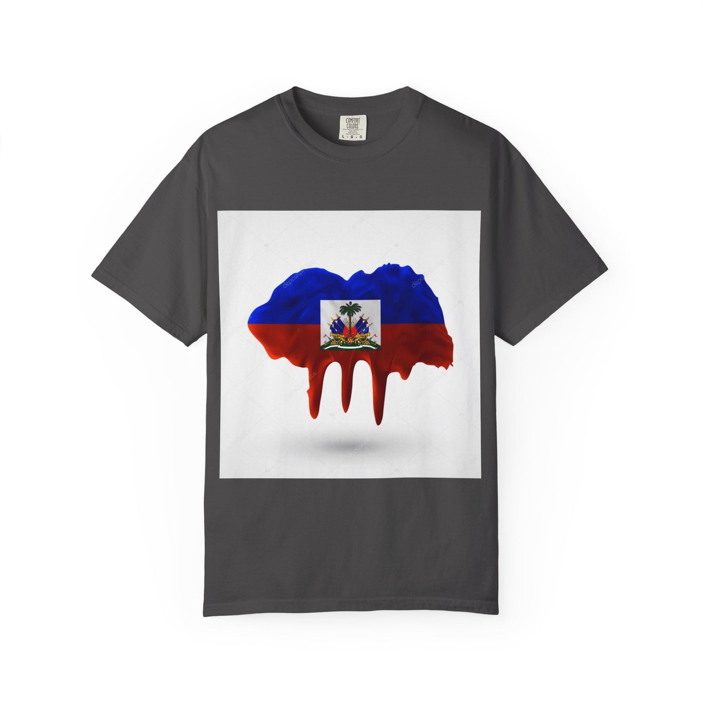 Haiti Flag Drip T-Shirt — Haitian Pride Graphic Tee
