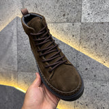 Suede Martin Boots Fleece-lined Warm Slugged Bottom Casual Shoes - Enfance-Heureuse