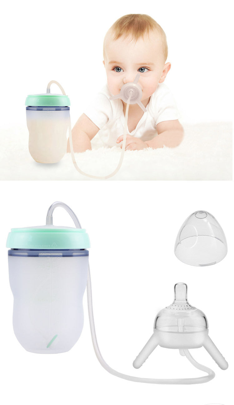 Feeding Bottle Kids Cup Children Training Silicone Sippy - Enfance-Heureuse