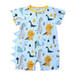 Baby Clothes One-piece Cartoon Dinosaur Short-sleeved Baby Romper - Enfance-Heureuse