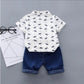 Polo pour enfants Costume d'été Couronne masculine Vêtements pour bébés à manches courtes