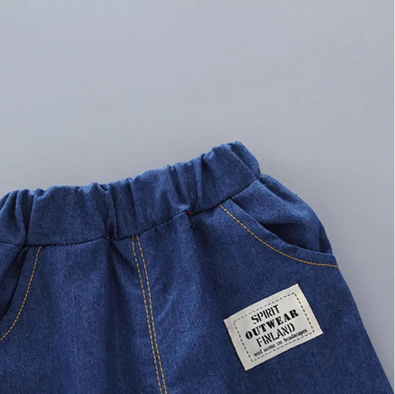 Polo pour enfants Costume d'été Couronne masculine Vêtements pour bébés à manches courtes