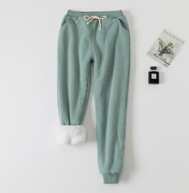 Lamb velvet padded sweatpants - Enfance-Heureuse