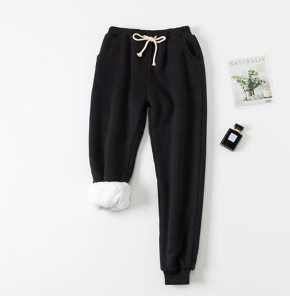 Lamb velvet padded sweatpants - Enfance-Heureuse