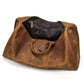 Top Layer Cowhide One-Shoulder Messenger Duffel Bag - Enfance-Heureuse