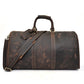 Top Layer Cowhide One-Shoulder Messenger Duffel Bag - Enfance-Heureuse