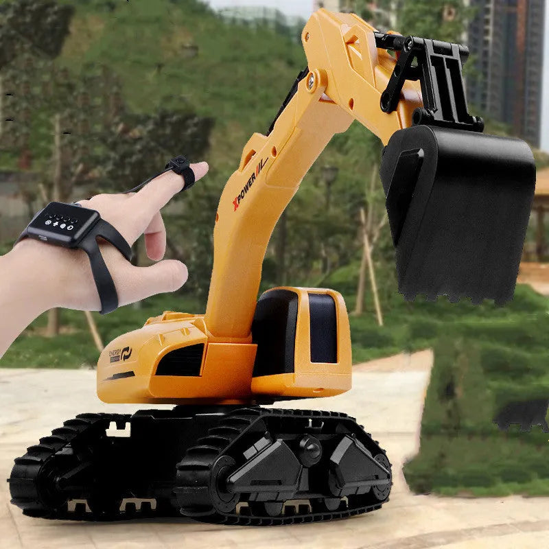 Deformation Remote Control Engineering Car Hook Machine Model Kid Toy - Enfance-Heureuse