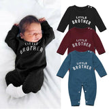 Male Alphabet Long Sleeved Romper Newborn Baby Jumpsuit Female Baby Casual Romper - Enfance-Heureuse
