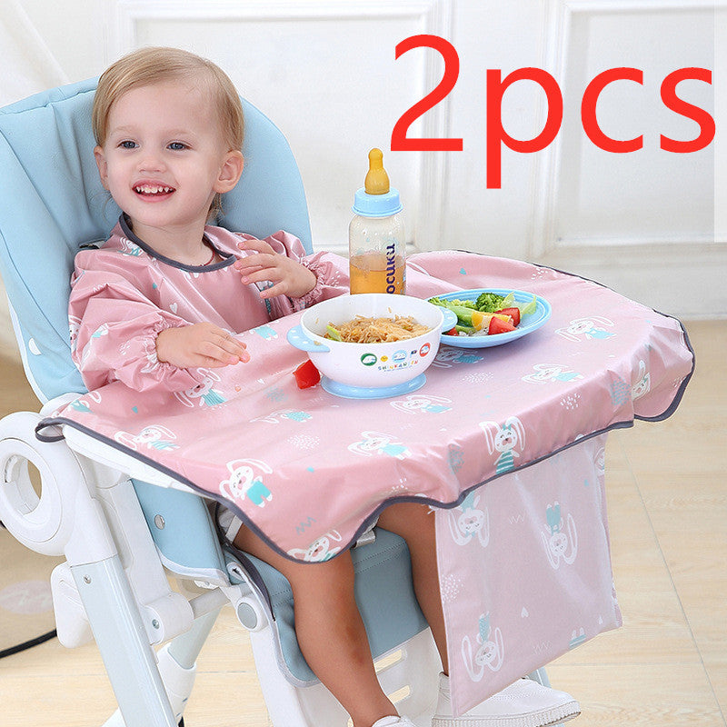 Baby Eating Dining Chair Bib Cover Anti-Dirty Feeding Clothing Gown - Enfance-Heureuse