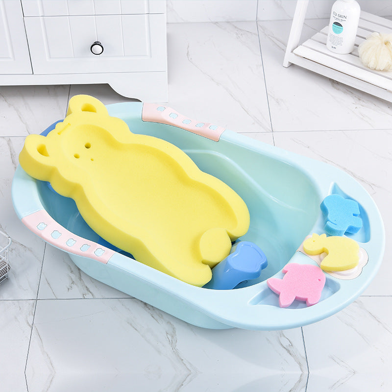 Baby Shower Bath Tub Pad Non-Slip Bathtub Seat Support Mat Newborn Safety Bath Mat - Enfance-Heureuse