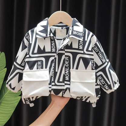 Garçons printemps nouvelle veste décontractée vêtements - Enfance-Heureuse