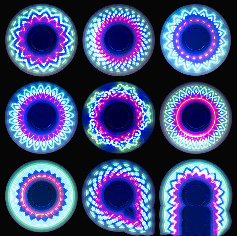 Luminous LED Light Fidget Spinner Hand Top Spinners Glow in Dark Light - Enfance-Heureuse