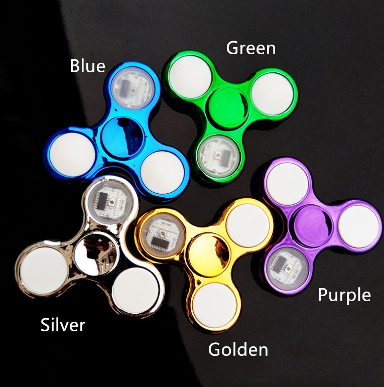 Luminous LED Light Fidget Spinner Hand Top Spinners Glow in Dark Light - Enfance-Heureuse