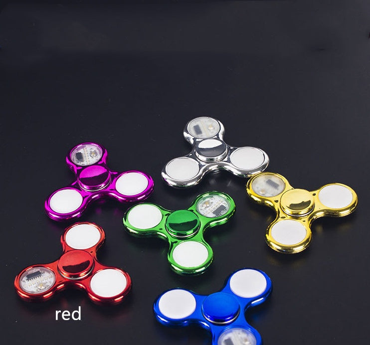 Luminous LED Light Fidget Spinner Hand Top Spinners Glow in Dark Light - Enfance-Heureuse