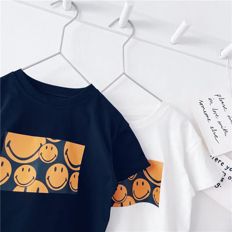 Garçons À Manches Courtes t-Shirt 2021 Nouvelle Sauvage Bébé D'été Coton Basant La Chemise À Manches Courtes Top - Enfance-Heureuse