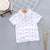 Anchor Print Little Boy's Children's Suit Korean Short Sleeve T-Shirt Children's Wear - Enfance-Heureuse