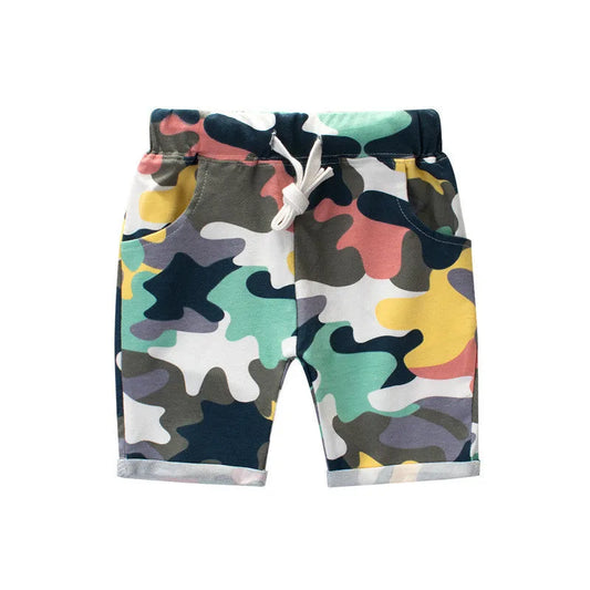 Pantalon de camouflage Lycra coton coréen vêtements pour enfants shorts pour enfants - Enfance-Heureuse