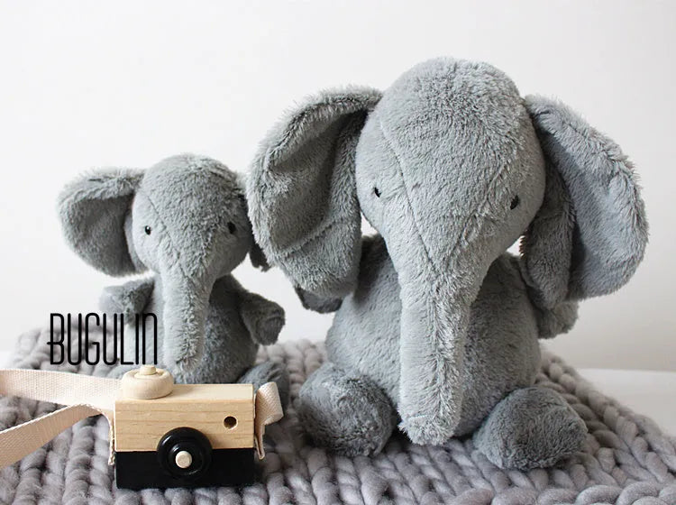 Super Soft Gray Plush Elephant Doll Boy Baby Elephant Doll Accompany Sleeping Doll Photo Props Ins Comfort - Enfance-Heureuse