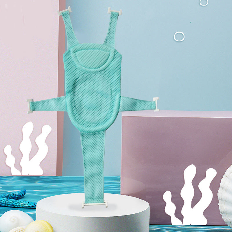 Baby Shower Net Bag Universal Can Sit And Lie Newborn Bath Rack Baby Bath Artifact Net Support Children's Bath Bed Bath Mat - Enfance-Heureuse