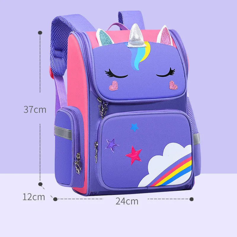 Childrens School Bags Primary School Students Grades 1 to 6 Printing - Enfance-Heureuse