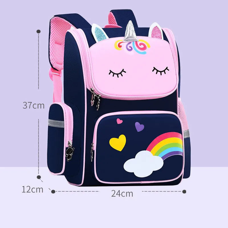 Childrens School Bags Primary School Students Grades 1 to 6 Printing - Enfance-Heureuse