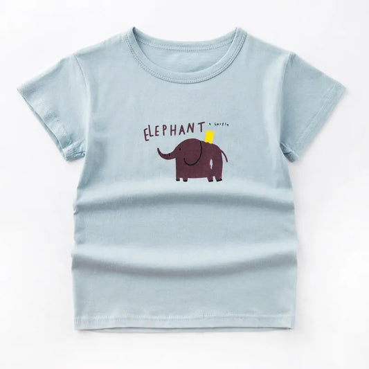 Enfants d'été À Manches Courtes Garçon T-Shirt Coton Basant Top - Enfance-Heureuse