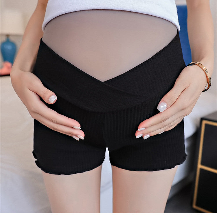 Maternity Wear,Leggings, Low-Waist Shorts, All-Match Safety Pants, Pregnant Women'S Belly Lift Pants - Enfance-Heureuse