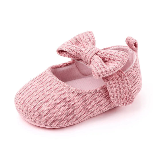 Bowknot De Laine Tricot Bébé Chaussures Mocassins Princesse Chaussures Bébé Chaussures - Enfance-Heureuse