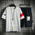 Summer Men's Sets Track Suit Mens Casual Loose Short-sleeved T-shirt Shorts 2-piece Sets Cotton Print Large Size - Enfance-Heureuse