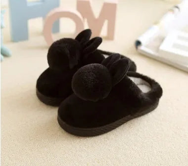 Children'S Cotton Slippers Autumn And Winter Indoor Ball To Keep Warm Girls Cotton Slippers - Enfance-Heureuse