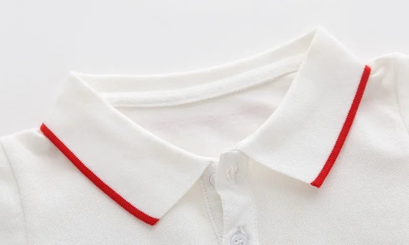 Bande dessinée De Voiture Garçons À Manches Courtes Polo Shirt - Enfance-Heureuse